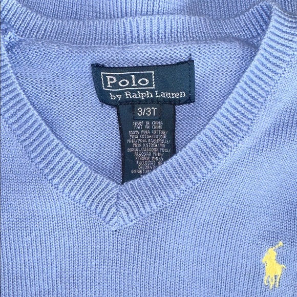 Polo by Ralph Lauren Light Blue Kids Sweater - Picture 6 of 6